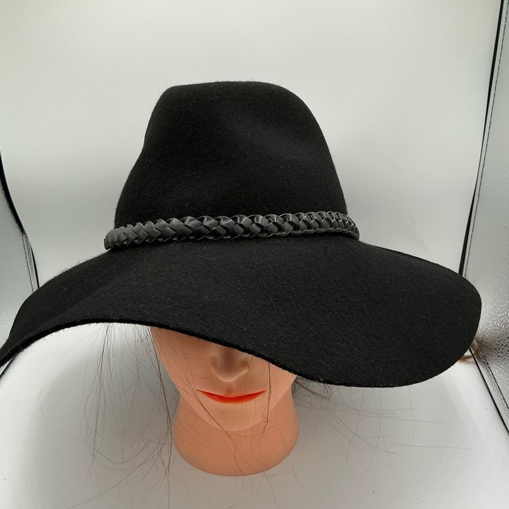 C.C Black Braided Band Hat